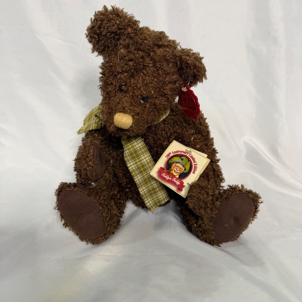 Dan Dee Teddy's Teddy 100th Anniversary Limited Edition Plush Brown Bear